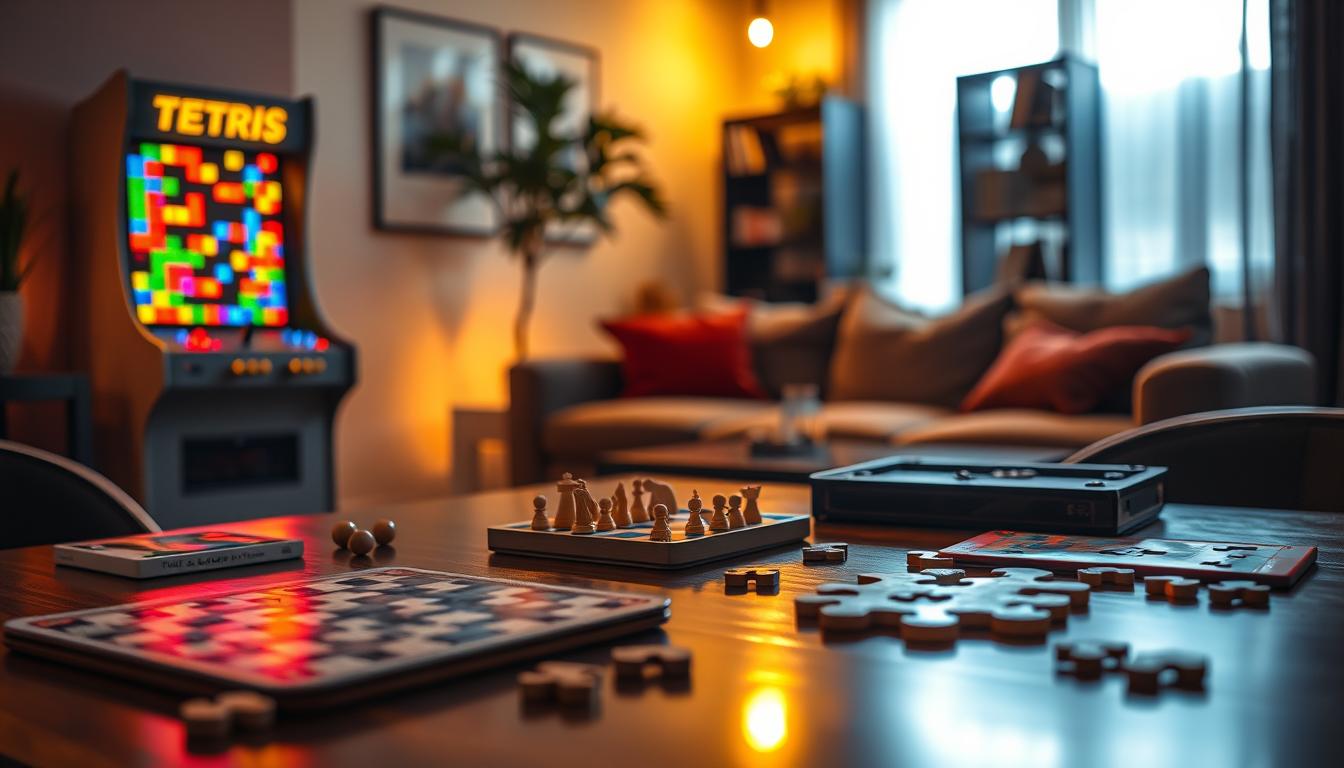 Classic Tetris and Board Puzzle Games